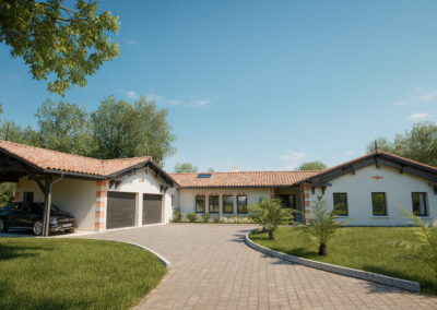 Maison contemporaine de plain-pied à Saint-André-de-Seignanx