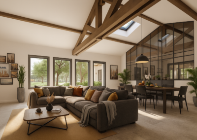 Plan maison contemporaine de plain-pied à Saint-André-de-Seignanx