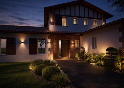 Plan maison contemporaine à étage à Bidarray