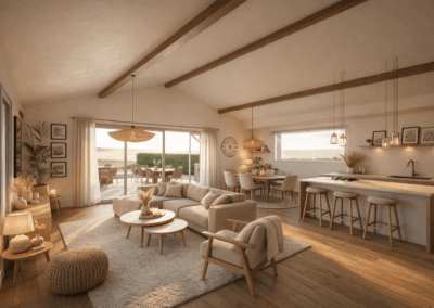 Plan maison contemporaine à étage à Capbreton
