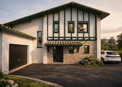 Plan maison néo-basque à étage à Villefranque