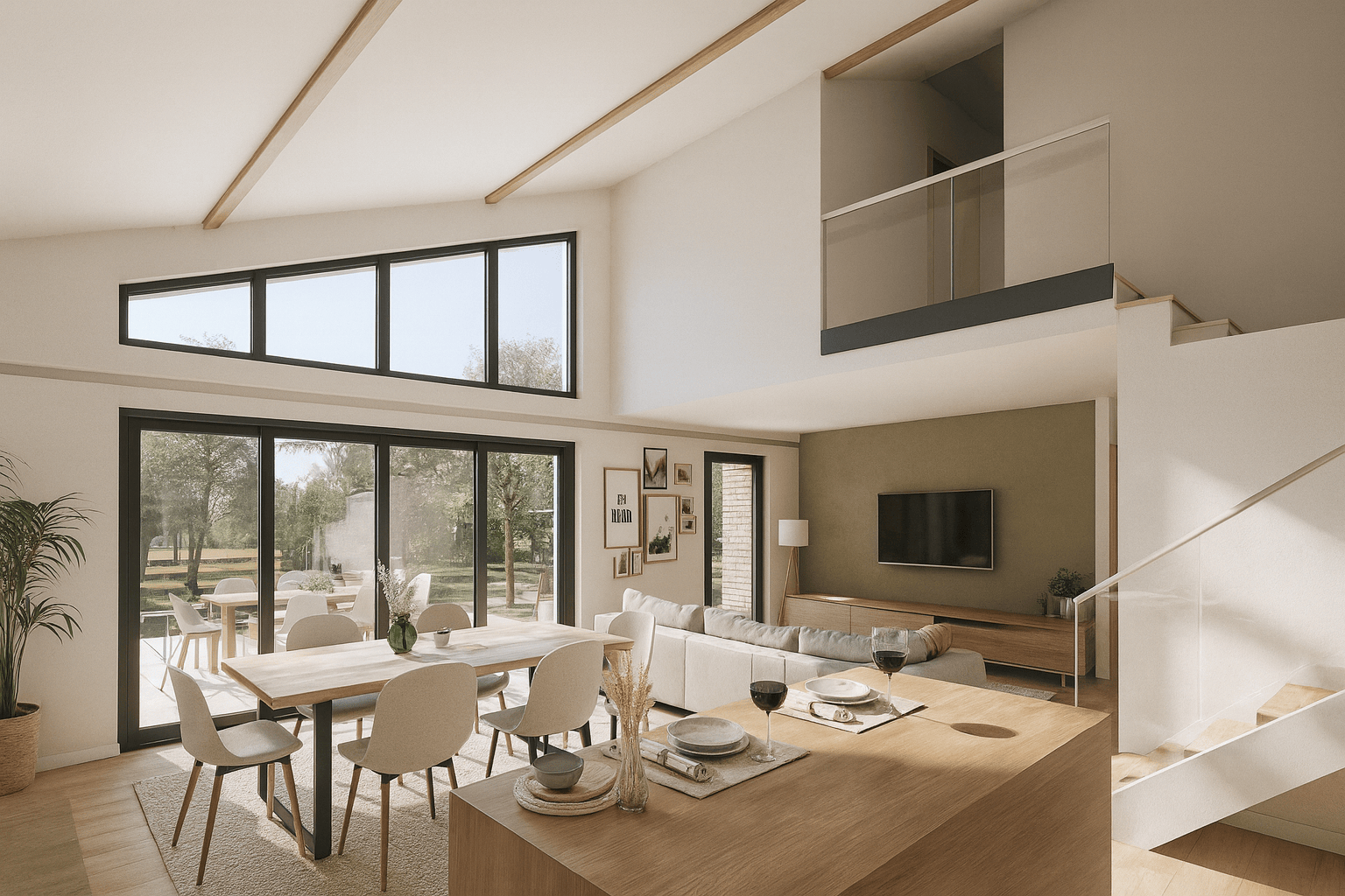 Plan maison néo-basque à étage à Villefranque